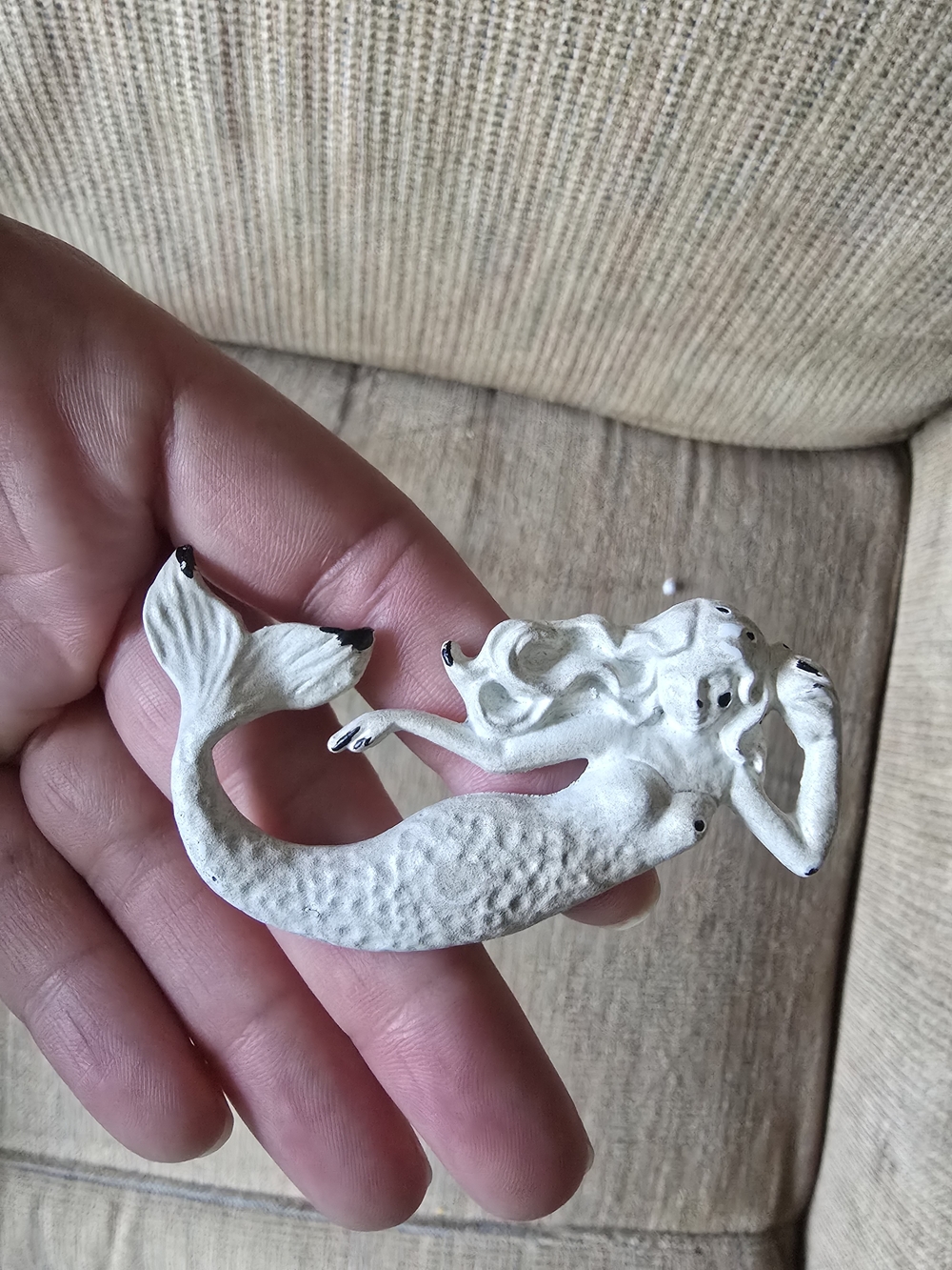 White Coastal Mermaid Cabnet/drawer Door Knob
